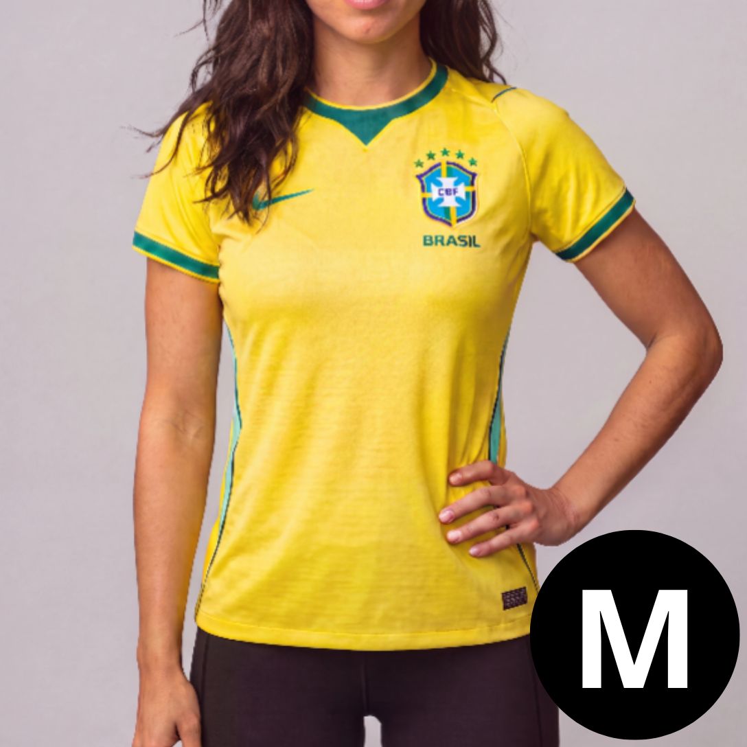 Camisa Feminina Seleção Brasil Amarela I 26/27