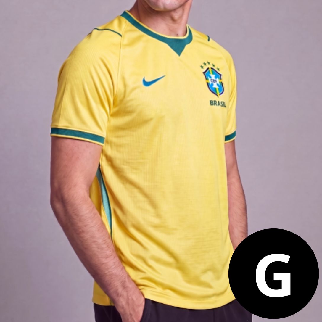 Camisa Torcedor Seleção Brasil Amarela I 26/27