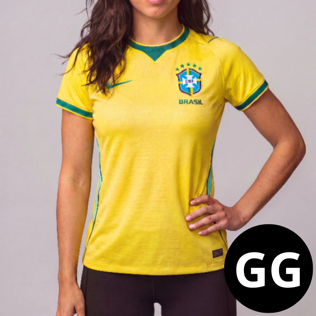 Camisa Feminina Seleção Brasil Amarela I 26/27