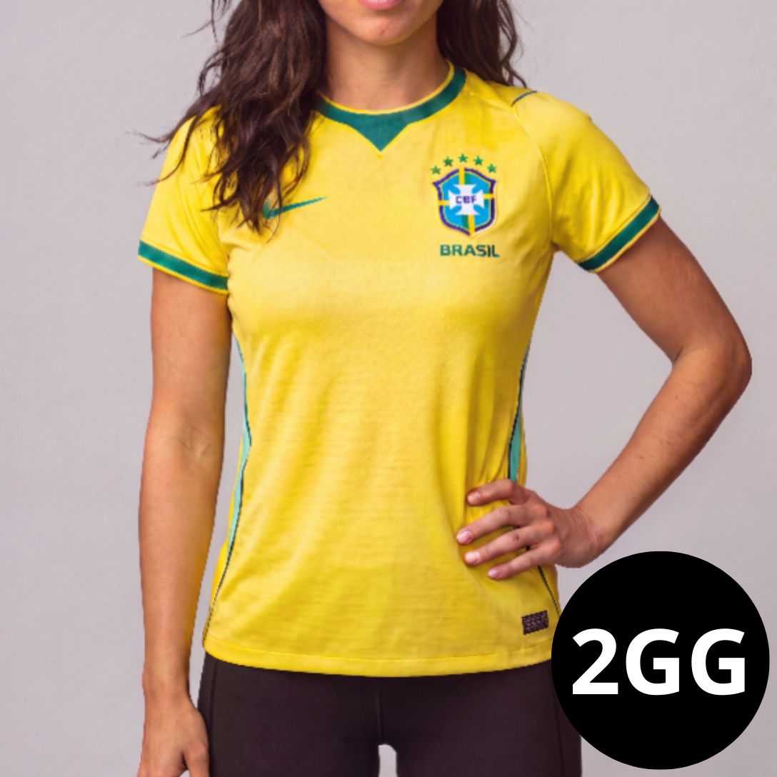 Camisa Feminina Seleção Brasil Amarela I 26/27