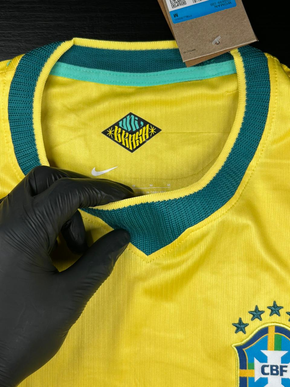 Camisa Feminina Seleção Brasil Amarela I 26/27