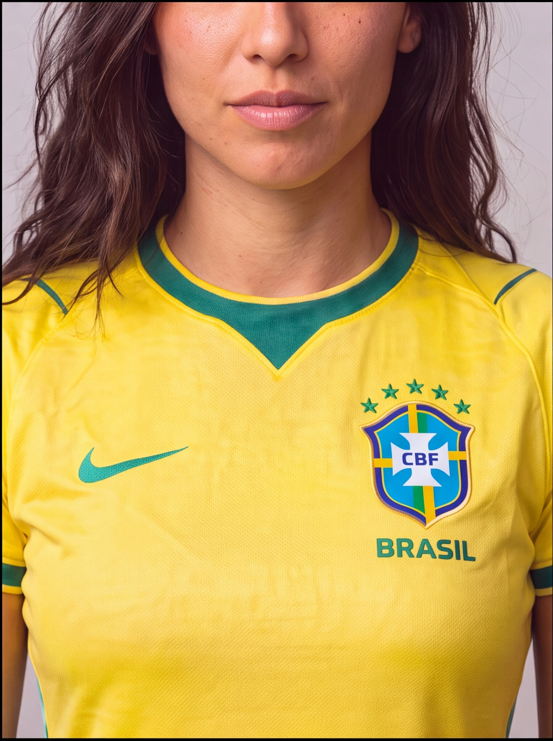 Camisa Feminina Seleção Brasil Amarela I 26/27