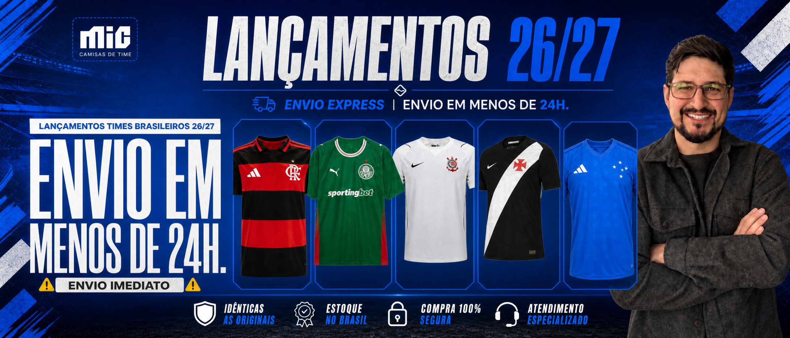 Lançamentos 26/27 - Envio em menos de 24h